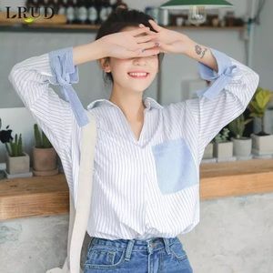 naive blue blouse